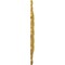 Ekena Millwork Durham Ceiling Medallion (Fits Canopies up to 4 1/4"), Hand-Painted Iridescent Gold, 31"OD x 1 1/2"P CM31DUIGS - alternate 4